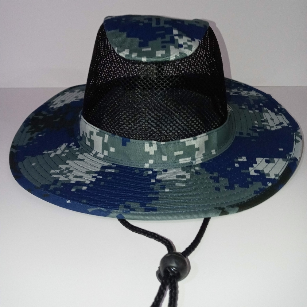Blue Camo Sun Hat boonie hat